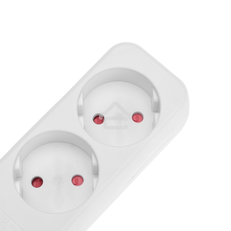 Удлинитель Rexant STANDARD 4 гнезда, 5 м, 2х1,0 мм², б/з, белый