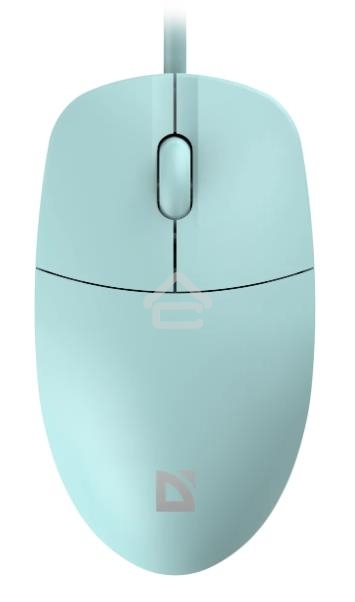 Мышь проводная Defender Azora MB-241 голубой, 1200 dpi, USB, кнопки - 3