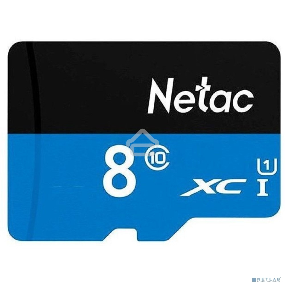 Флеш карта microSDHC 8Gb Netac P500 <NT02P500STN-008G-S> (без SD адаптера) 80Mb/s