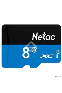 Флеш карта microSDHC 8GB Netac P500 <NT02P500STN-008G-S>  (без SD адаптера) 80MB/s