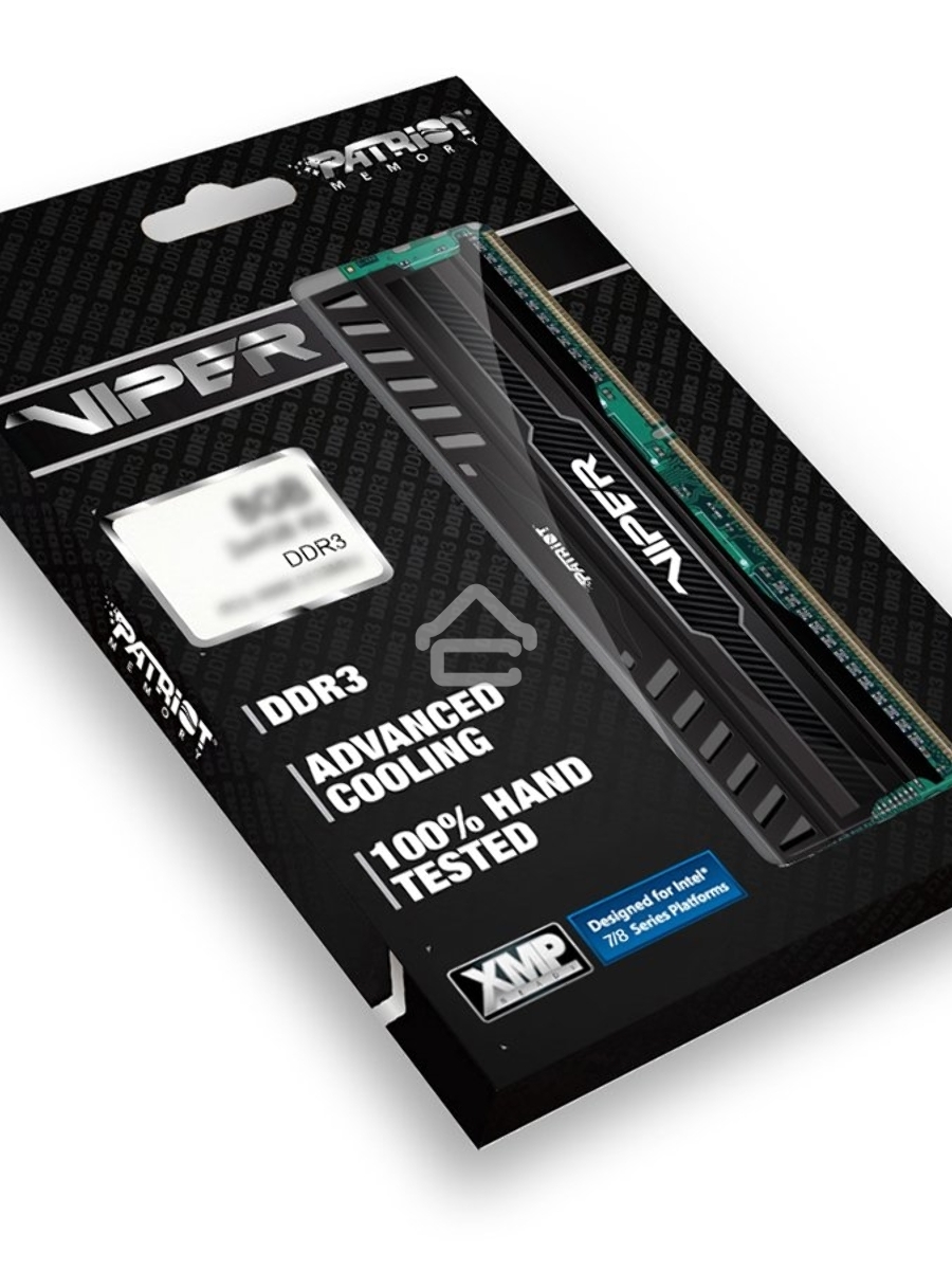 Оперативная память Patriot Viper 3, DDR3, 16GB (2x8 GB), 1600 MHz, CL10, DIMM, радиатор, черный
