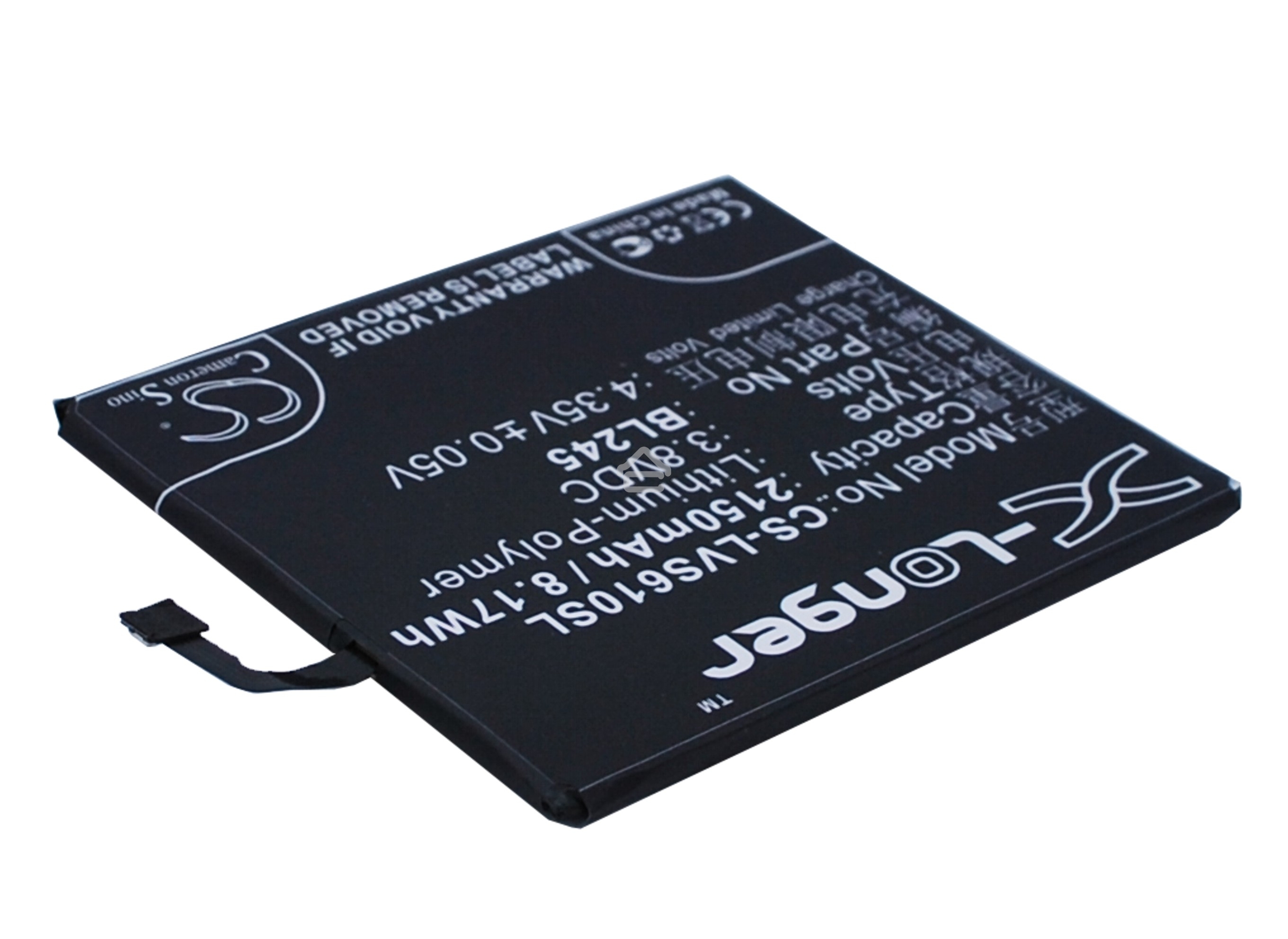 Аккумулятор CameronSinoCS-LVS610SL BL245 для Lenovo S60 3.8V / 2150mAh / 8.17Wh