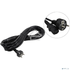 Кабель питания ExeGate Power PC-10P (Евровилка Schuko->С13) VDE-250V-3*1.0-CU, 10A, черный, 10м