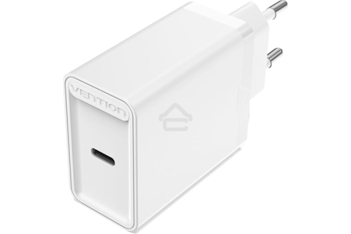 Сетевое зарядное устройство Vention на 1 порт USB C QC 4.0 Белый