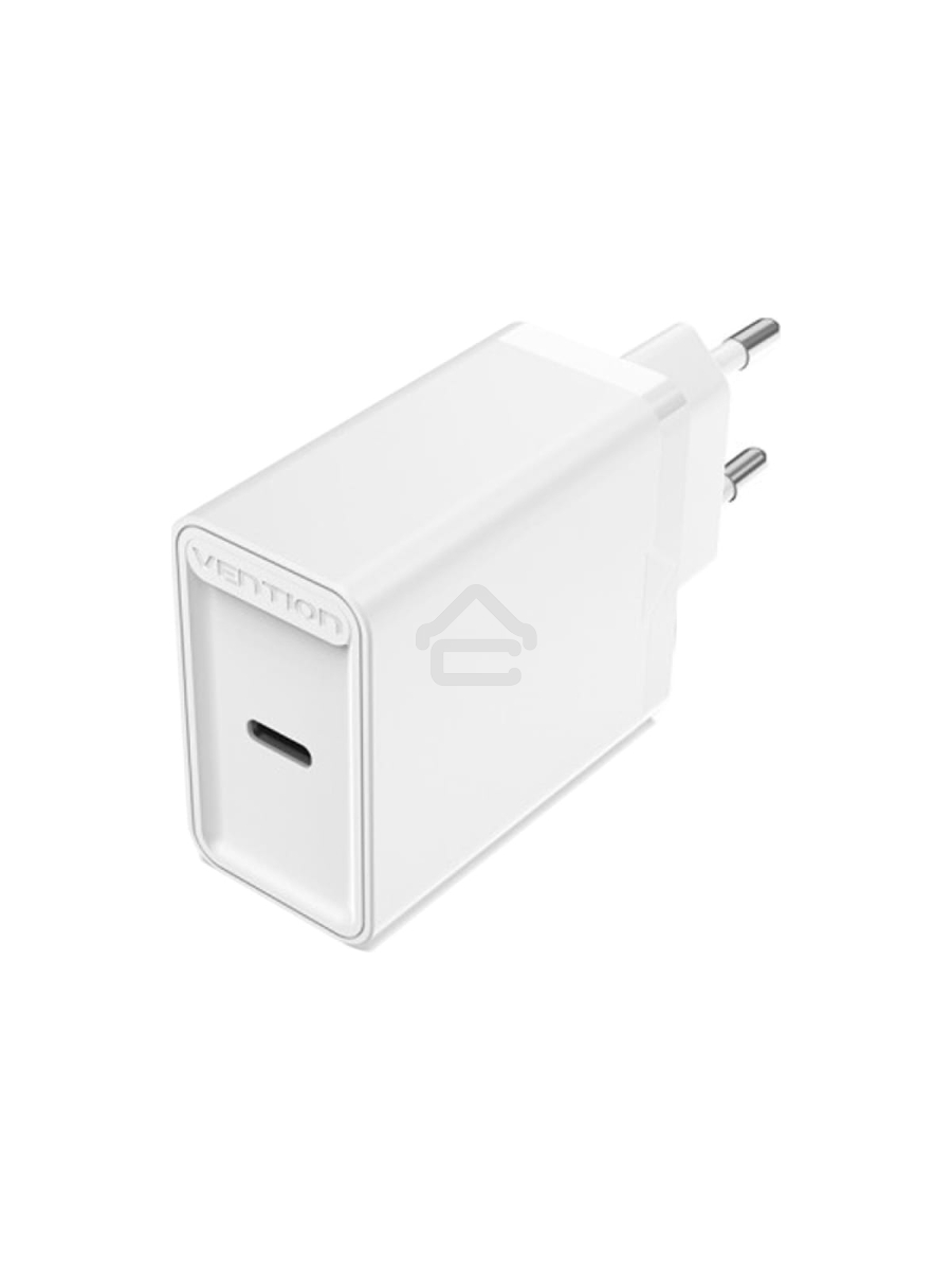 Сетевое зарядное устройство Vention на 1 порт USB C QC 4.0 Белый