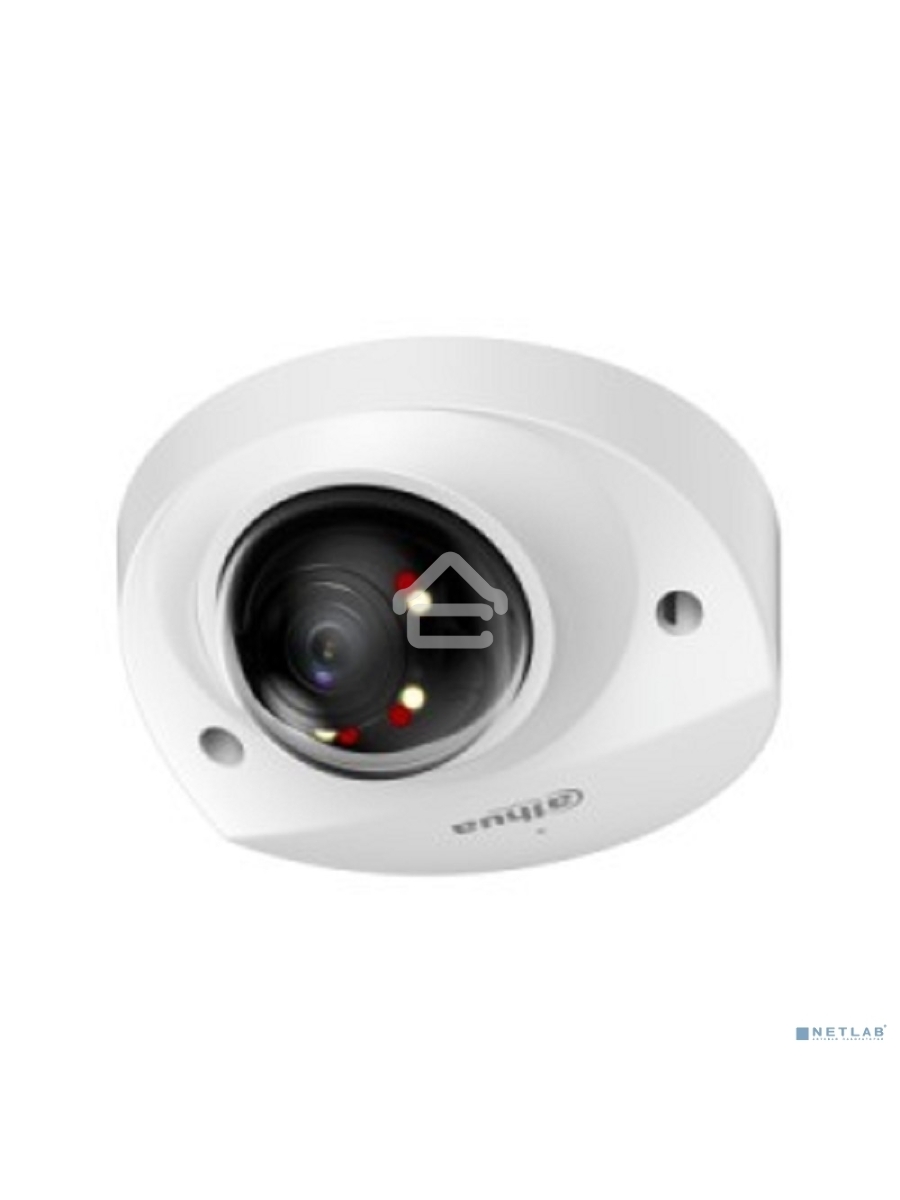 Уличная мини-купольная IP-видеокамера DAHUA DH-IPC-HDBW2449FP-AS-IL-0360B Smart Dual Light с ИИ 4Мп, 1/2.9” CMOS, объектив 3.6мм, видеоаналитика, ИК до 30м, LED до 30м, IP67, корпус: металл