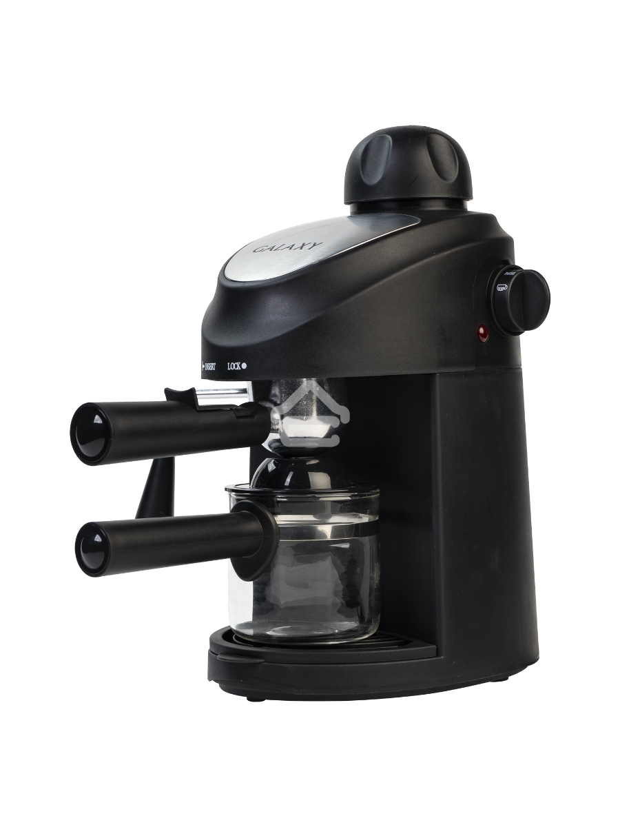 Кофеварка рожковая Galaxy Line GL 0754 черный, исп. кофе - молотый, 0.24 л, 900 Вт, 5 Бар.