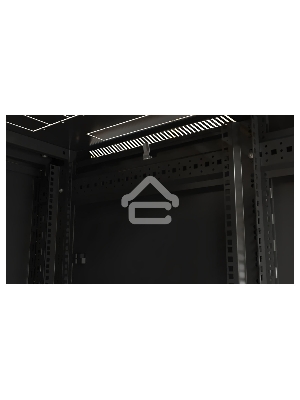 Шкаф напольный Hyperline TTB-2266-AS-RAL9004 19-дюймовый, 22U, 1166x 600х 600 мм (ВхШхГ), передняя стеклянная дверь со стальными перфорированными боковинами, задняя дверь сплошная, ручка с замком
