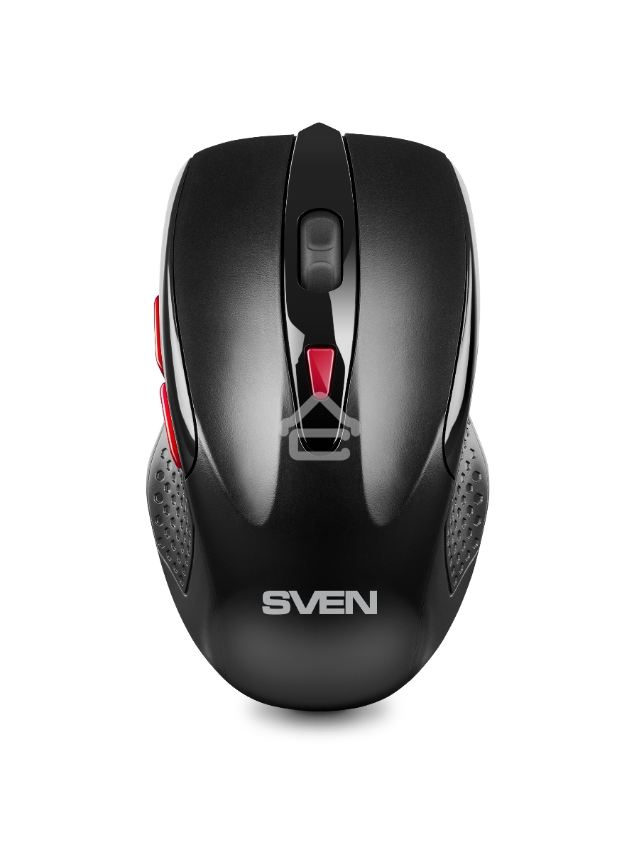 Мышь беспроводная SVEN RX-450W черный, 3200 dpi, радиоканал, USB, кнопки - 6