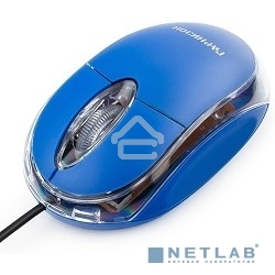 Мышь проводная Гарнизон GM-100B синий, 1000 dpi, USB, кнопки - 3