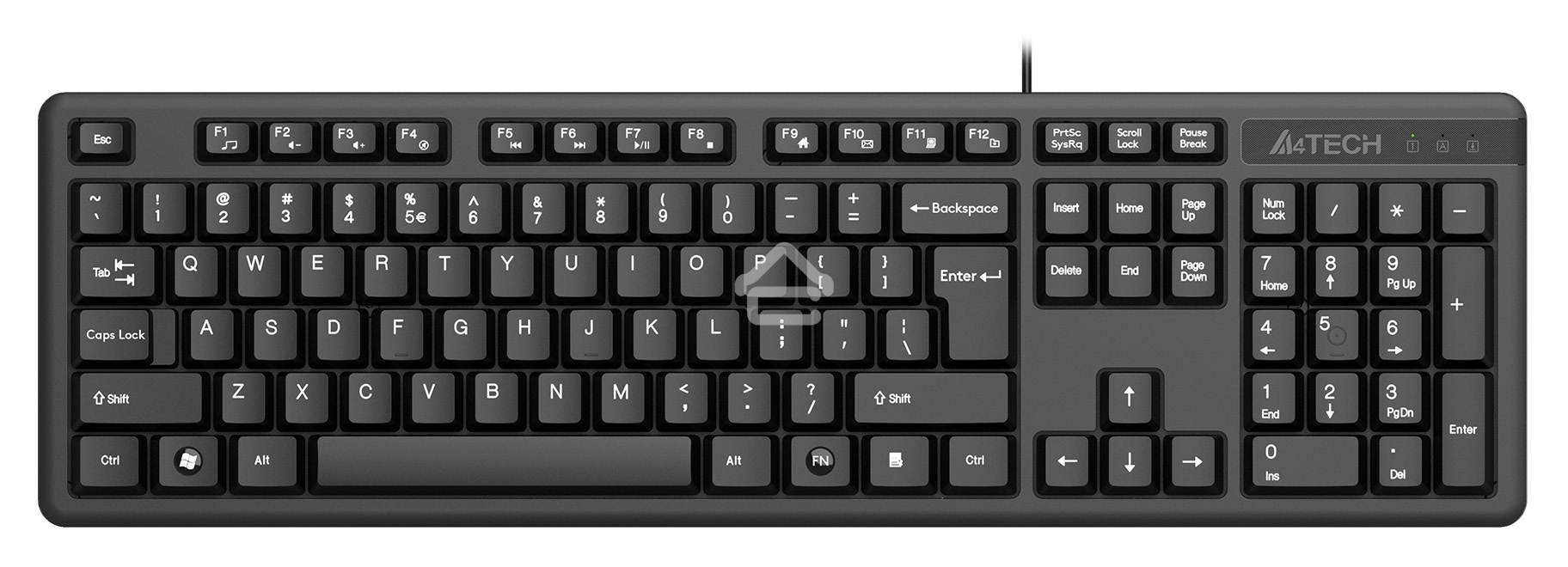 Клавиатура + мышь A4Tech KK-3330 клав:черный мышь:черный USB