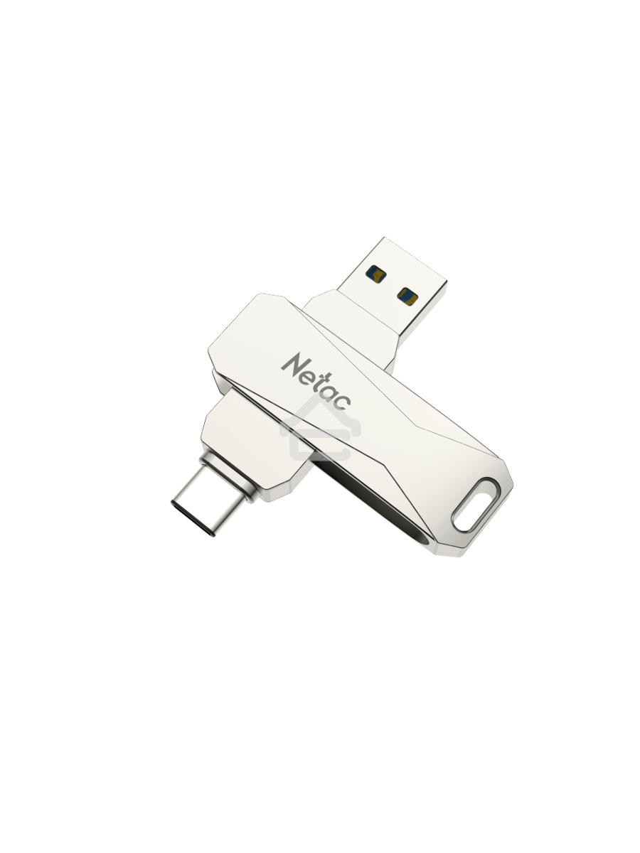 Флеш диск Netac U782C, 256ГБ, USB3.0, серебристый