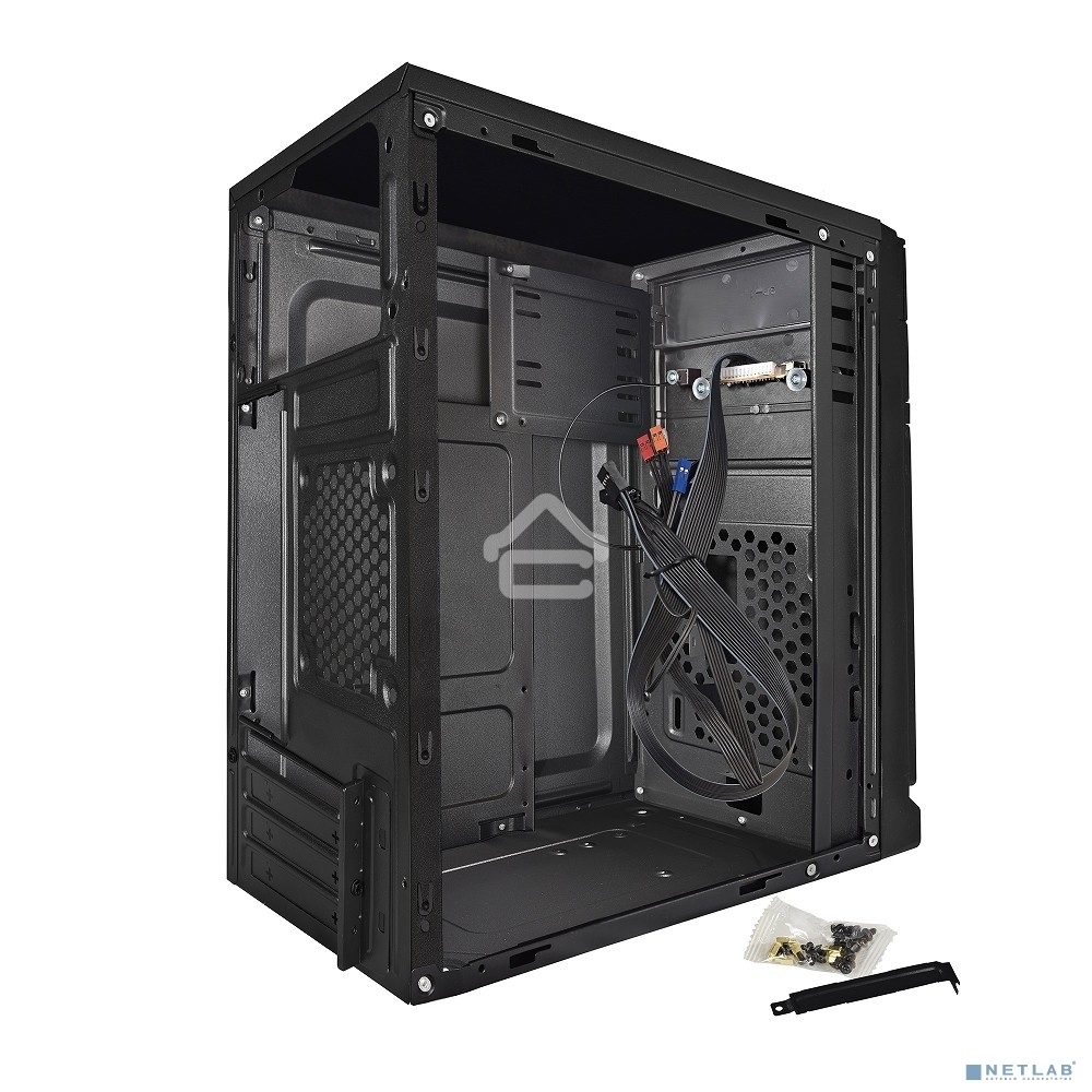 Компьютерный корпус Exegate EX283057RUS  Minitower ExeGate BAA-106 Black, mATX, <AAA350, 80mm>, 2*USB, Audio