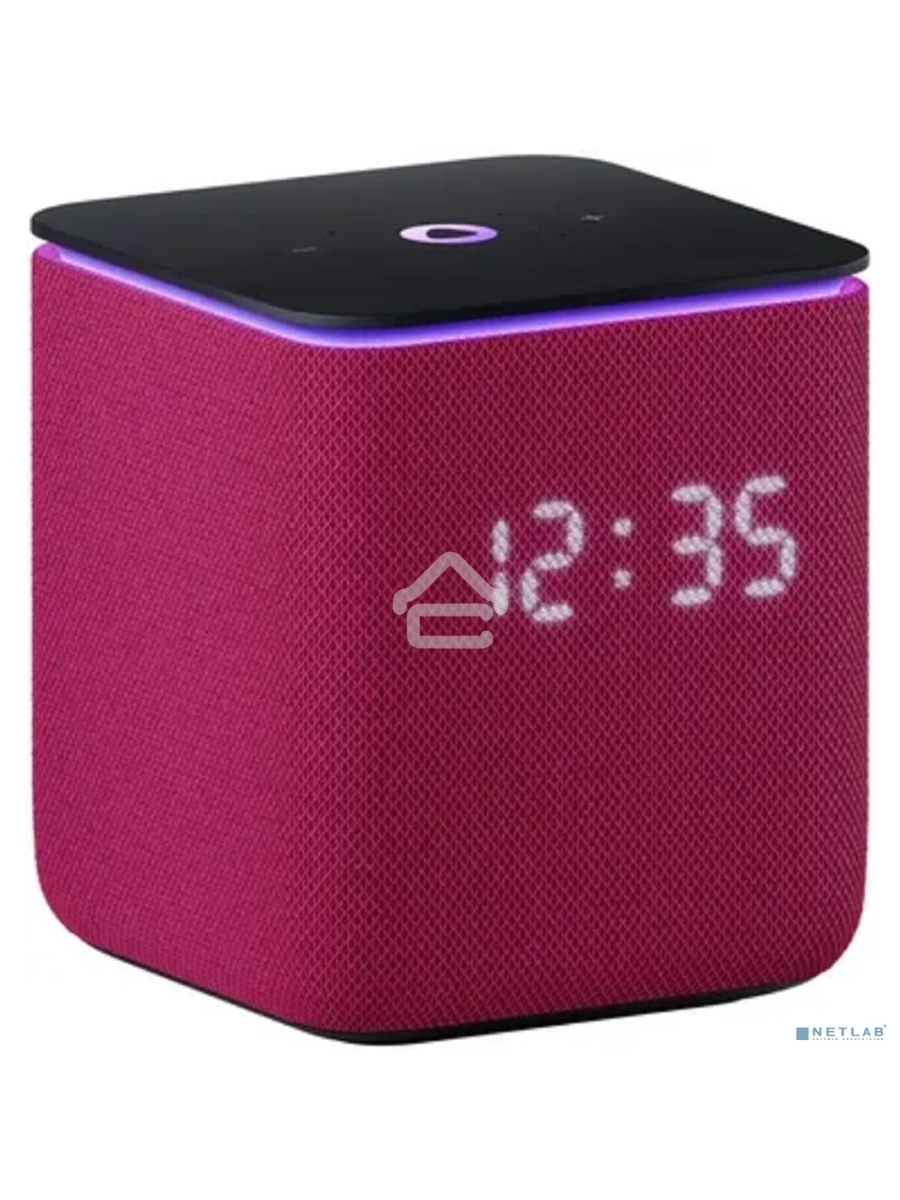 Умная колонка Яндекс Станция Миди, ZigBee, 24Вт, с голосовым ассистентом Алиса на YaGPT, малиновый