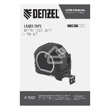 Лазерный дальномер с рулеткой Denzel LT-40, 5м x 19 мм, дальномер 40м, автомат. фиксация
