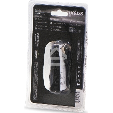 Фонарь налобный Gauss GFL410 черный 3Вт лам.:светодиодный встроенный аккумулятор (GF410)