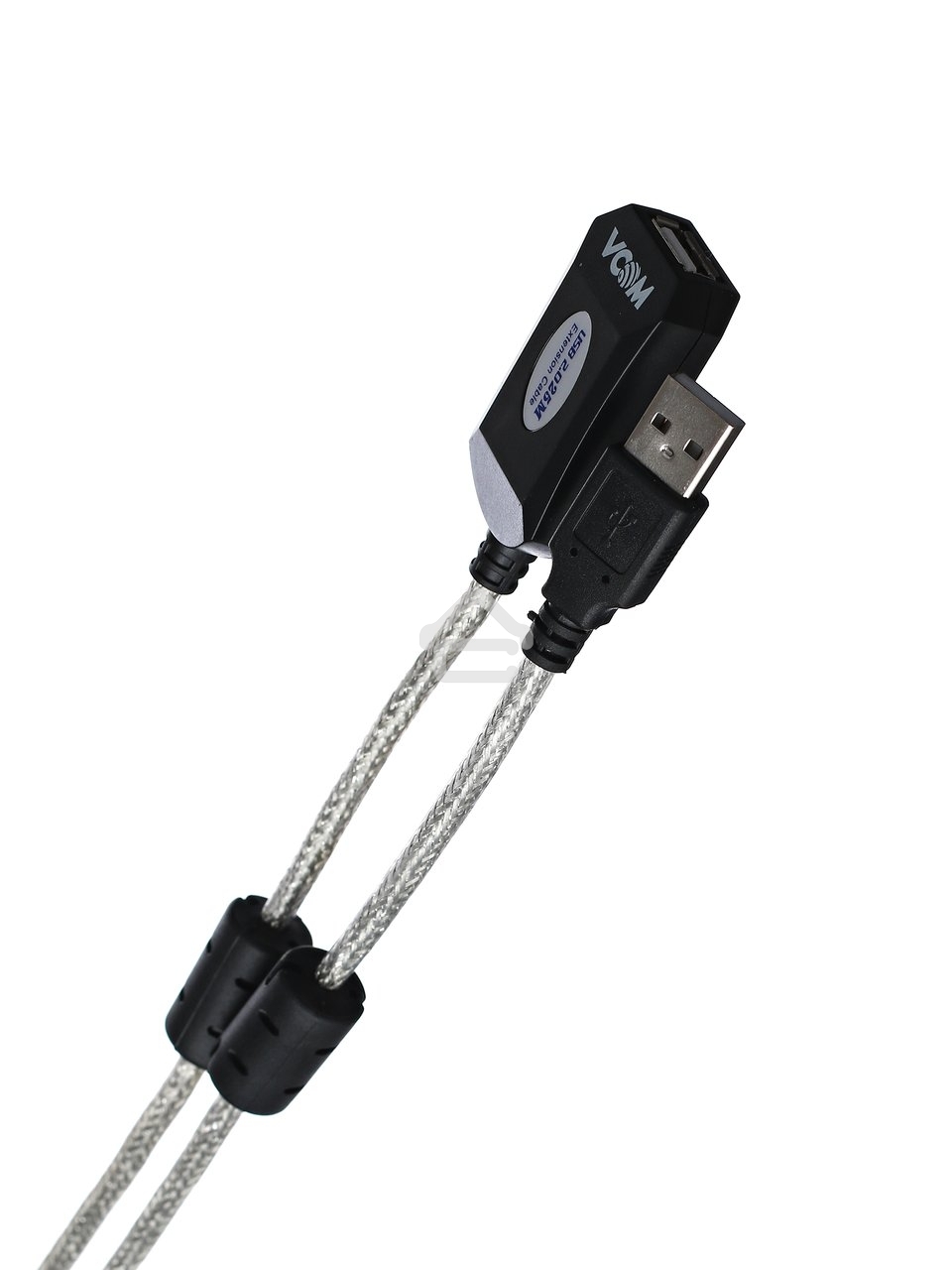 Кабель-адаптер VCOM VUS7049-25M USB2.0-repeater, удлинительный активный Am-->Af 25м