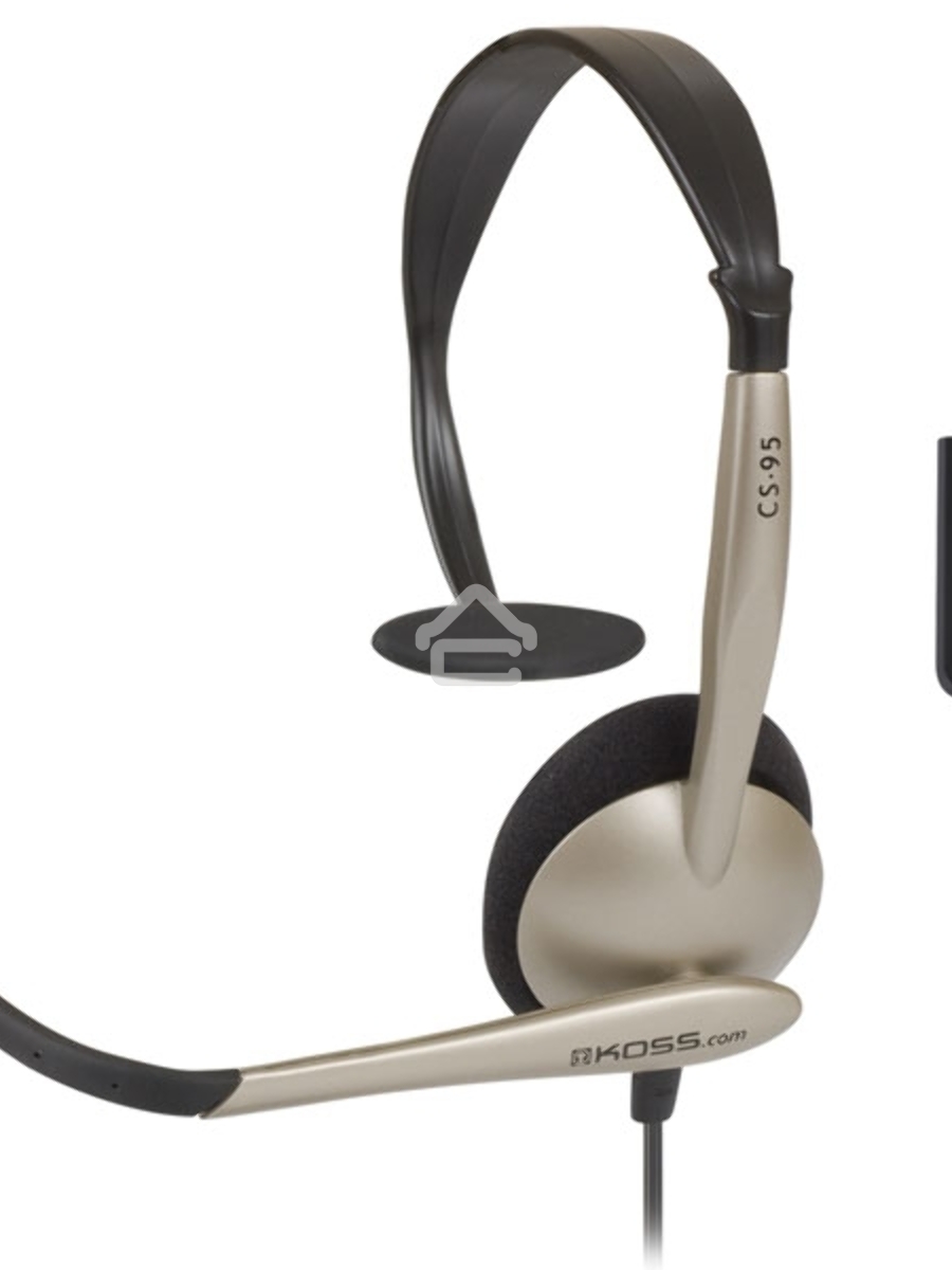 Гарнитура KOSS CS-95 USB для ПК, 32 Ом, 91 dB, чёрн/серебр