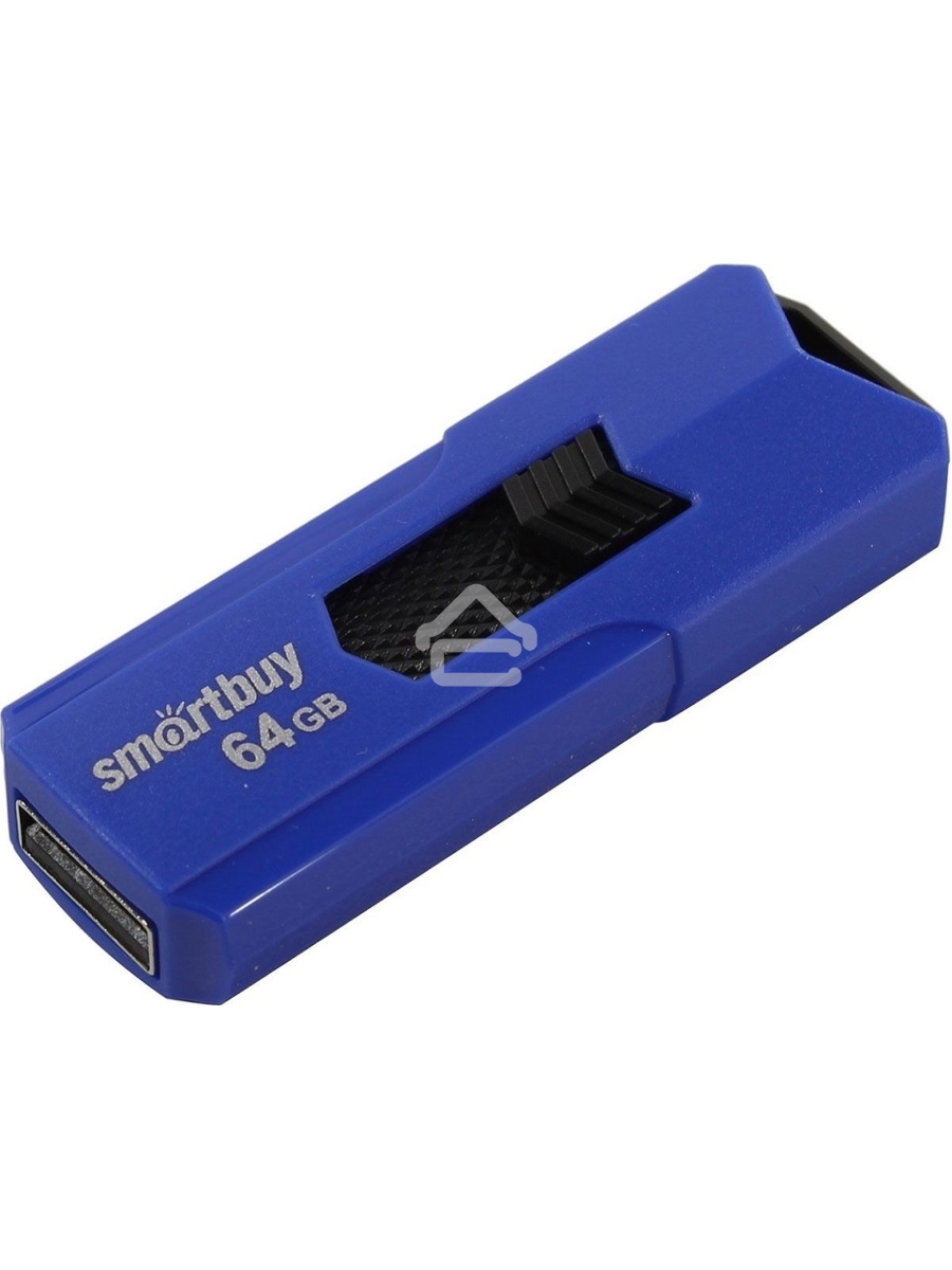 Флеш диск USB 2.0 64GB Smartbuy STREAM Blue (SB64GBST-B)