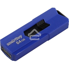 Флешка USB R/W Smartbuy 2.0 64Gb,Smartbuy STREAM Blue (SB64GbST-B)
