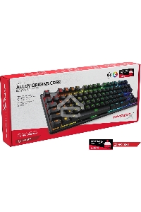 Клавиатура HyperX Alloy Origins Core RGB механическая черный USB for gamer LED (4P5P3AA#ABA)