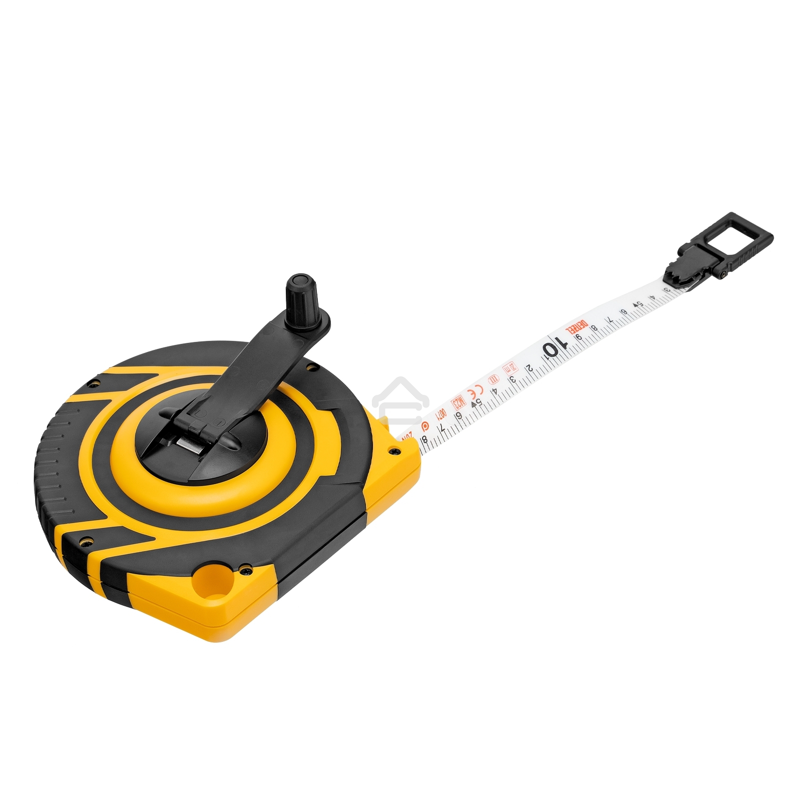 Рулетка геодезическая Denzel 20 м х 15 мм, закрытый корпус, фиберглассовая лента