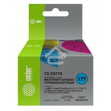 Картридж струйный Cactus CS-C8775 №177 светло-пурпурный (11.4 мл) для HP PS 3213/3313/8253/C5183/C6183/C6283/C7183/C7283/C8183/D7163/D7263/D7363/D7463
