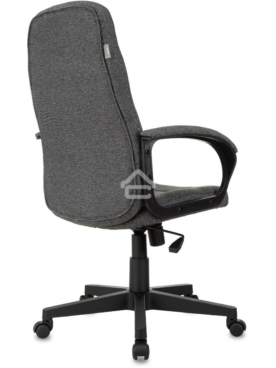 Кресло руководителя Бюрократ CH 002 Fabric 3C1 серый, крестов. пластик