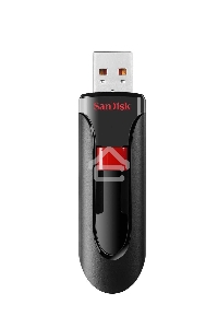 Флеш диск Sandisk 64Gb Cruzer Glide SDCZ60-064G-B35 USB2.0 черный/красный