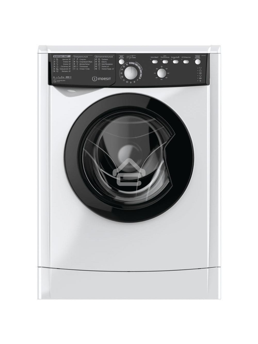 Стиральная машина Indesit EWSB 5085 BK CIS белый, загрузка фронтальная 5 кг, 800 об/мин., класс: А