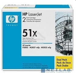 Картридж лазерный HP Q7551XD черный двойная упаковка для LaserJet P3005/M3027mfp/M3035mfp 2 x 13000 стр.