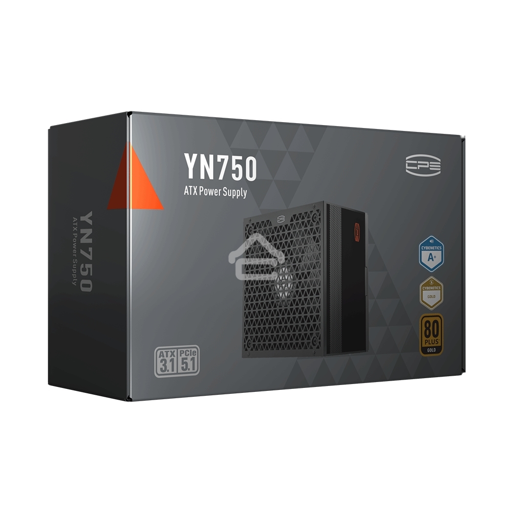 Блок питания PCCOOLER, 750W 80 PLUS Gold (ATX, 3.1, PCIe 5.1 600W, Full modular, 1x24(20+4)pin 550мм, 2xCPU 8(4+4)pin 650мм, 3xPCIe 8(6+2)pin 500мм, 1x12V(2x6) 12+4pin 650мм, 3xSATA*3+MOLEX4pin*1 450+120+120+120мм, Active, 135x135мм, 150x150x86мм, APFC, O