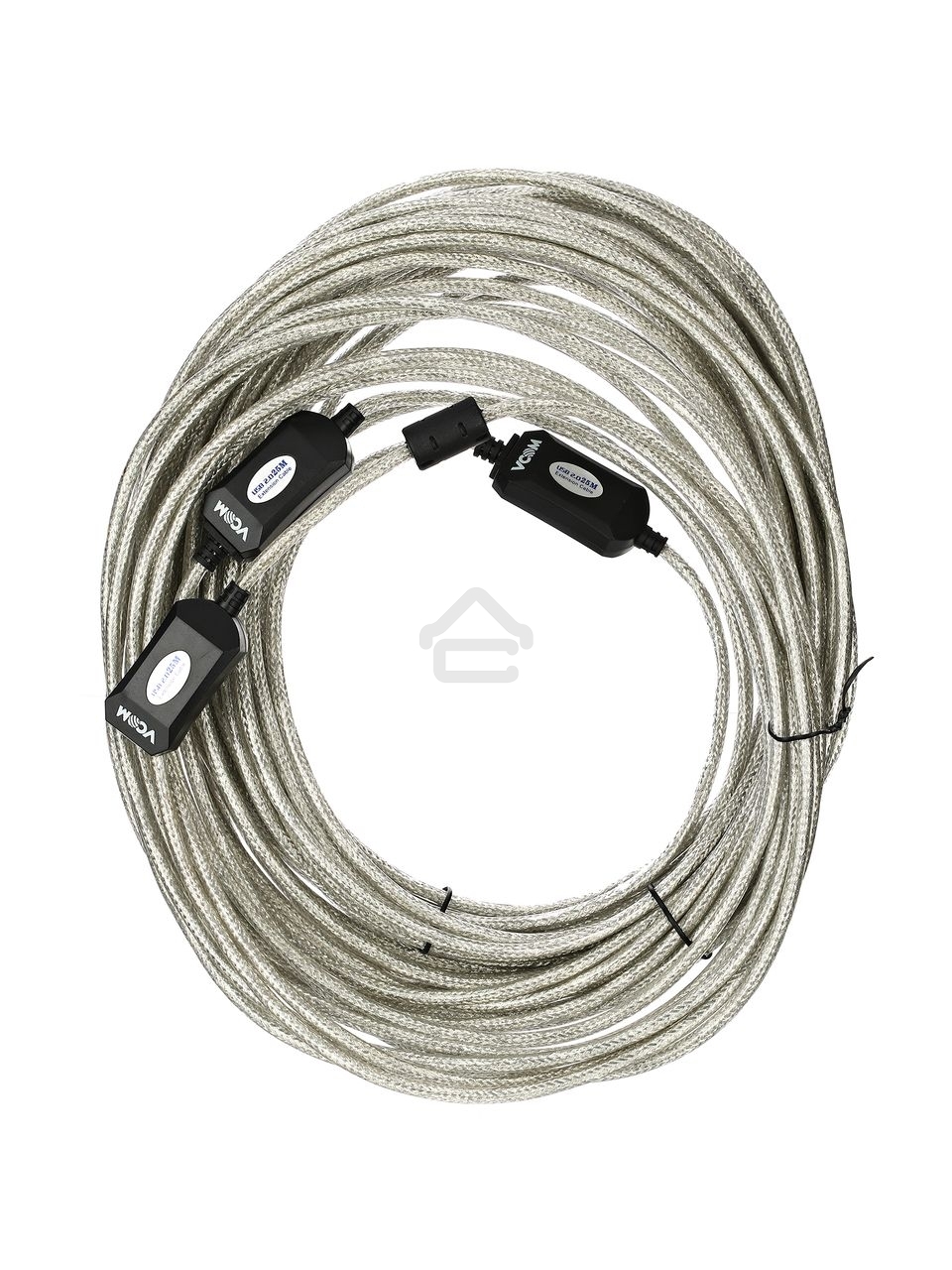 Кабель-адаптер VCOM VUS7049-25M USB2.0-repeater, удлинительный активный Am-->Af 25м