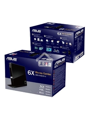 Привод Blu-Ray Asus SBC-06D2X-U/BLK/G/AS черный USB slim внешний RTL