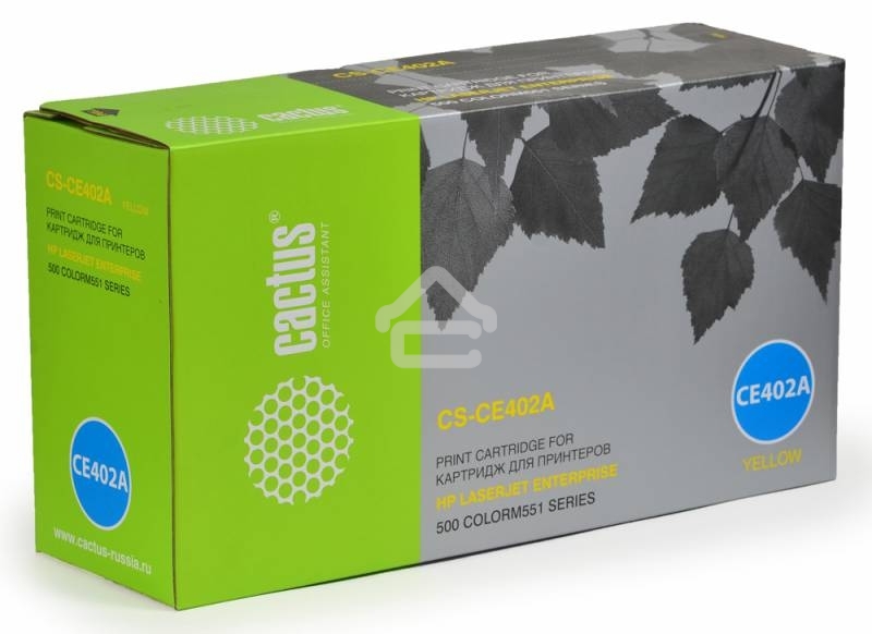 Картридж лазерный Cactus CS-CE402A желтый (6000 стр.) для HP CLJ Color M551 series