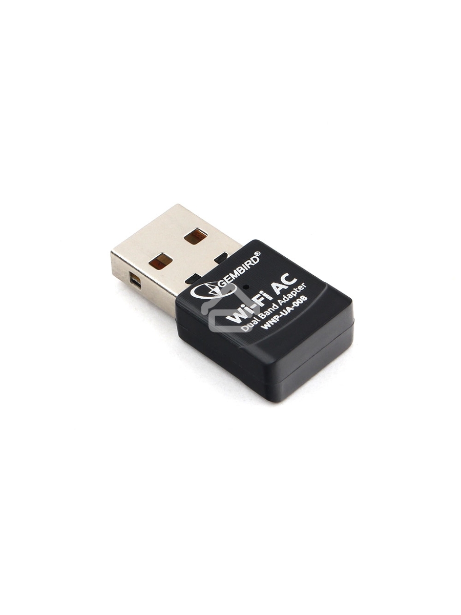 Сетевой двухдиапазонный Wi-Fi мини USB-адаптер Gembird 600 Мбит, USB, 802.11b/g/n/ac/а