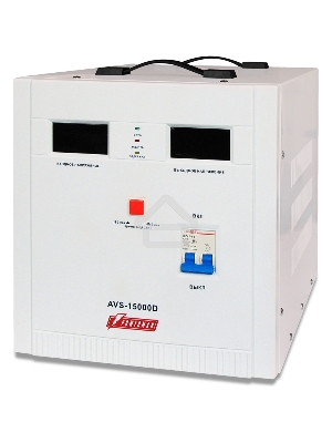 Стабилизатор напряжения Powerman AVS 15000D (15000ВА,50А,КПД 98%,циф. индикация вх./вых. напряж.)