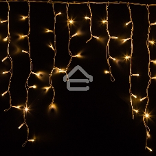 Гирлянда Neon-night Айсикл (бахрома) светодиодный, 5,6 х 0,9 м, белый провод 