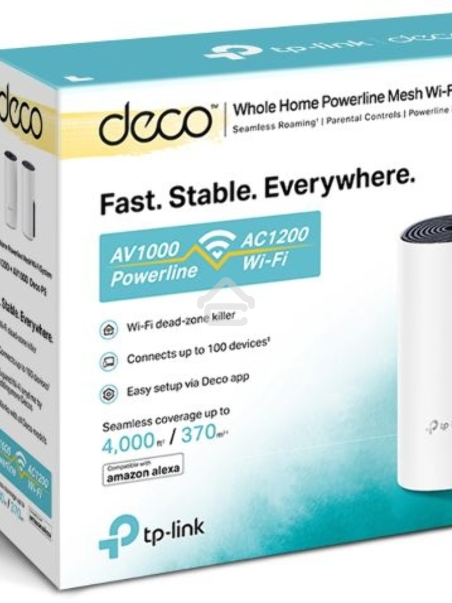 Бесшовный Mesh роутер TP-Link DECO P9 (2-PACK) AC1200 10/100/1000BASE-TX белый (упак.:2шт)