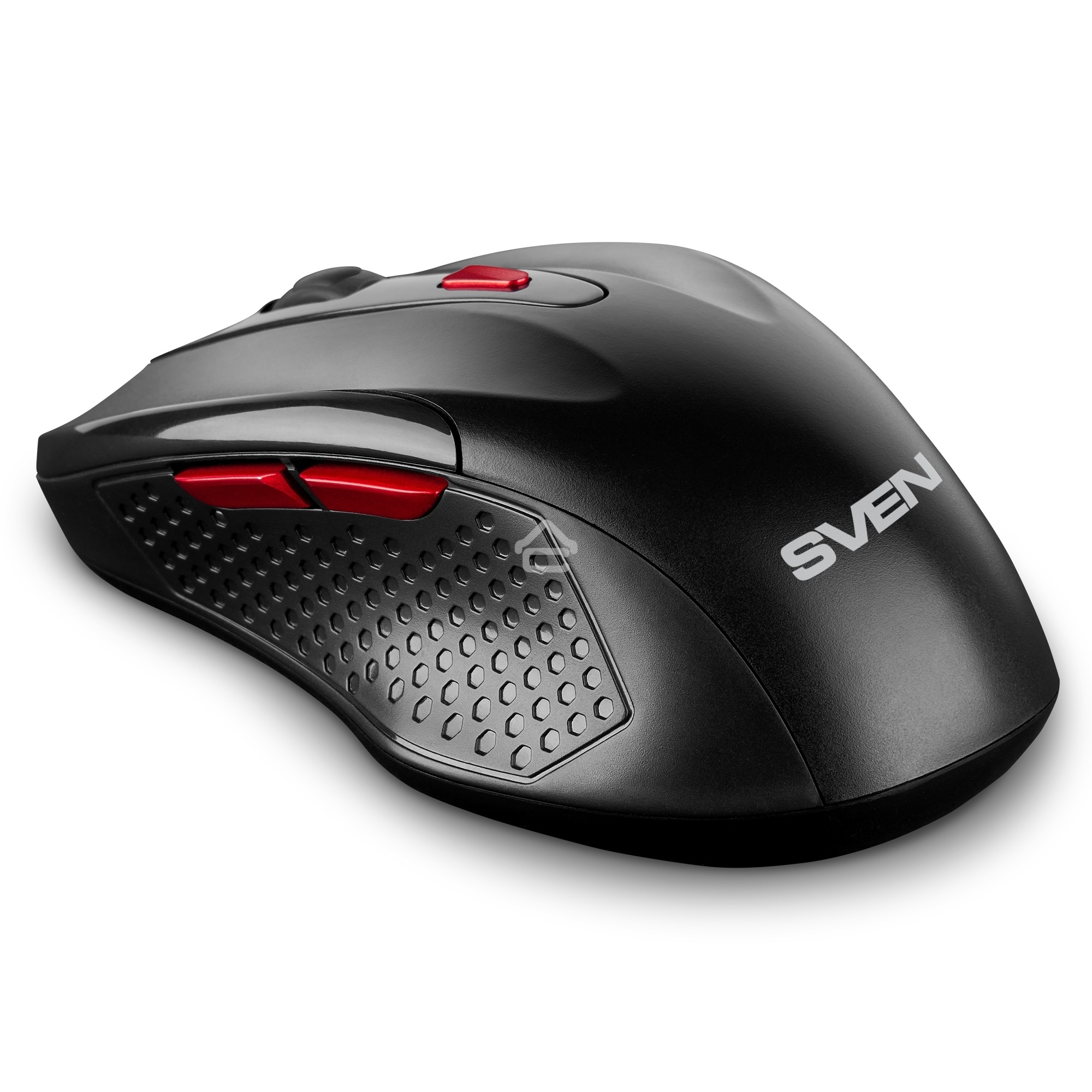 Мышь беспроводная SVEN RX-450W черный, 3200 dpi, радиоканал, USB, кнопки - 6