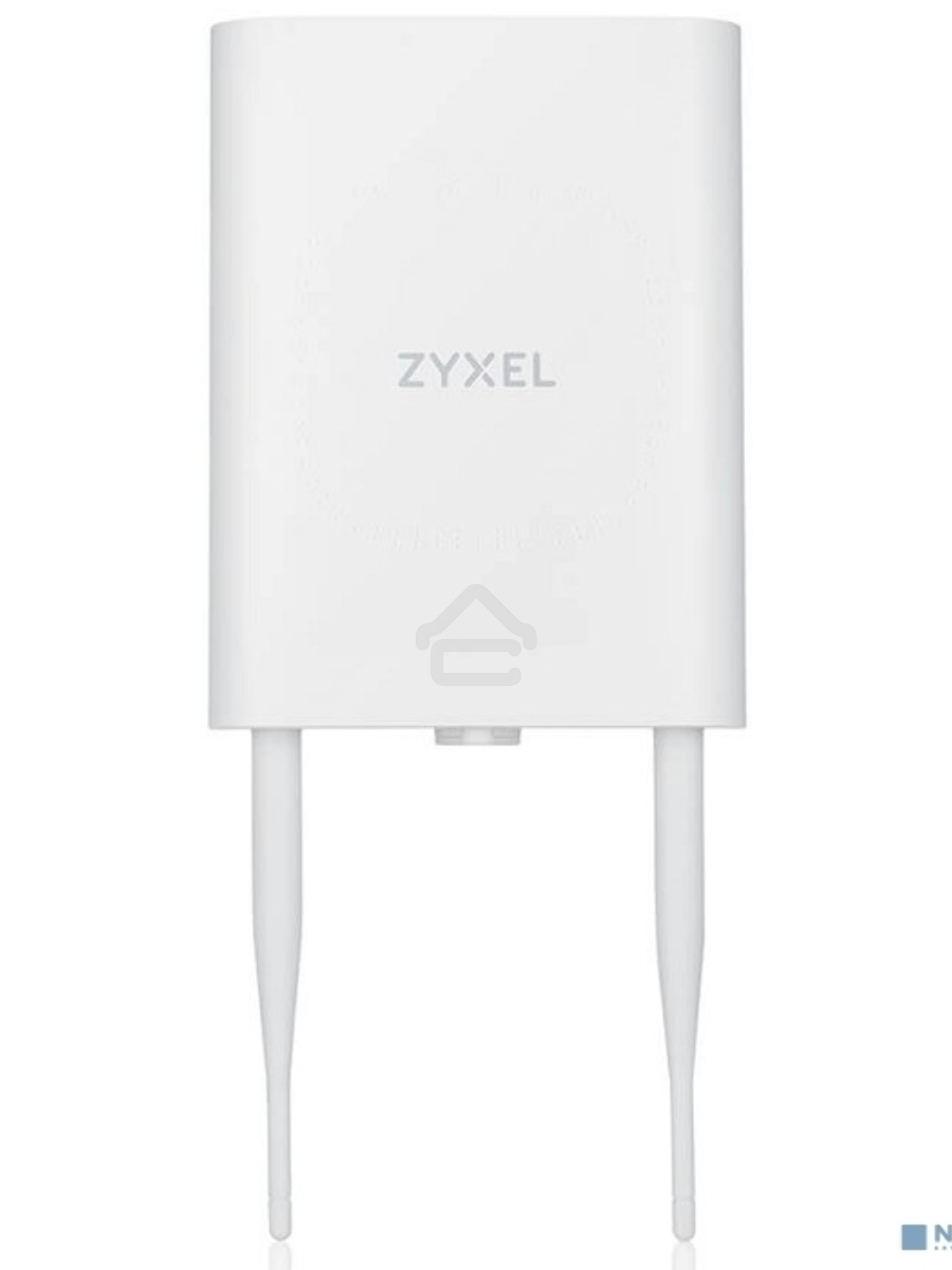 Гибридная уличная точка доступа Zyxel NebulaFlex NWA55AXE, 802.11a/b/g/n/ac/ax (2,4 и 5 ГГц), внешние антенны 2x2 (в комплекте), до 575+1200 Мбит/с, 1xLAN GE, защита от 4G/5G, без поддержки Captive po