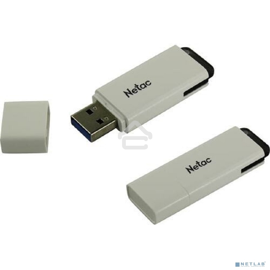 Флешка USB Netac U185 32Gb <NT03U185N-032G-30WH>, USB 3.0, с колпачком, пластиковая белая