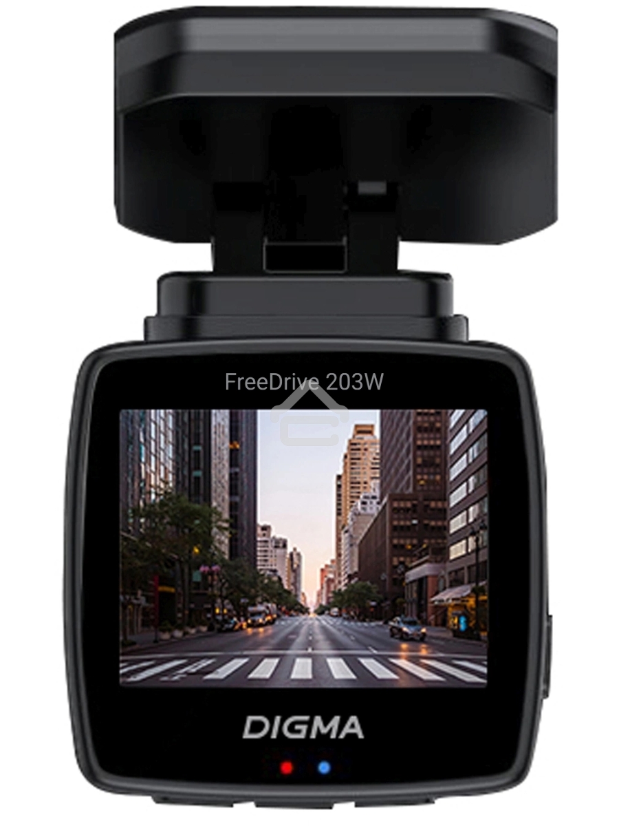 Видеорегистратор Digma FreeDrive 203W черный 2Mpix 1080x1920 1080p 120гр. MSTAR 8336