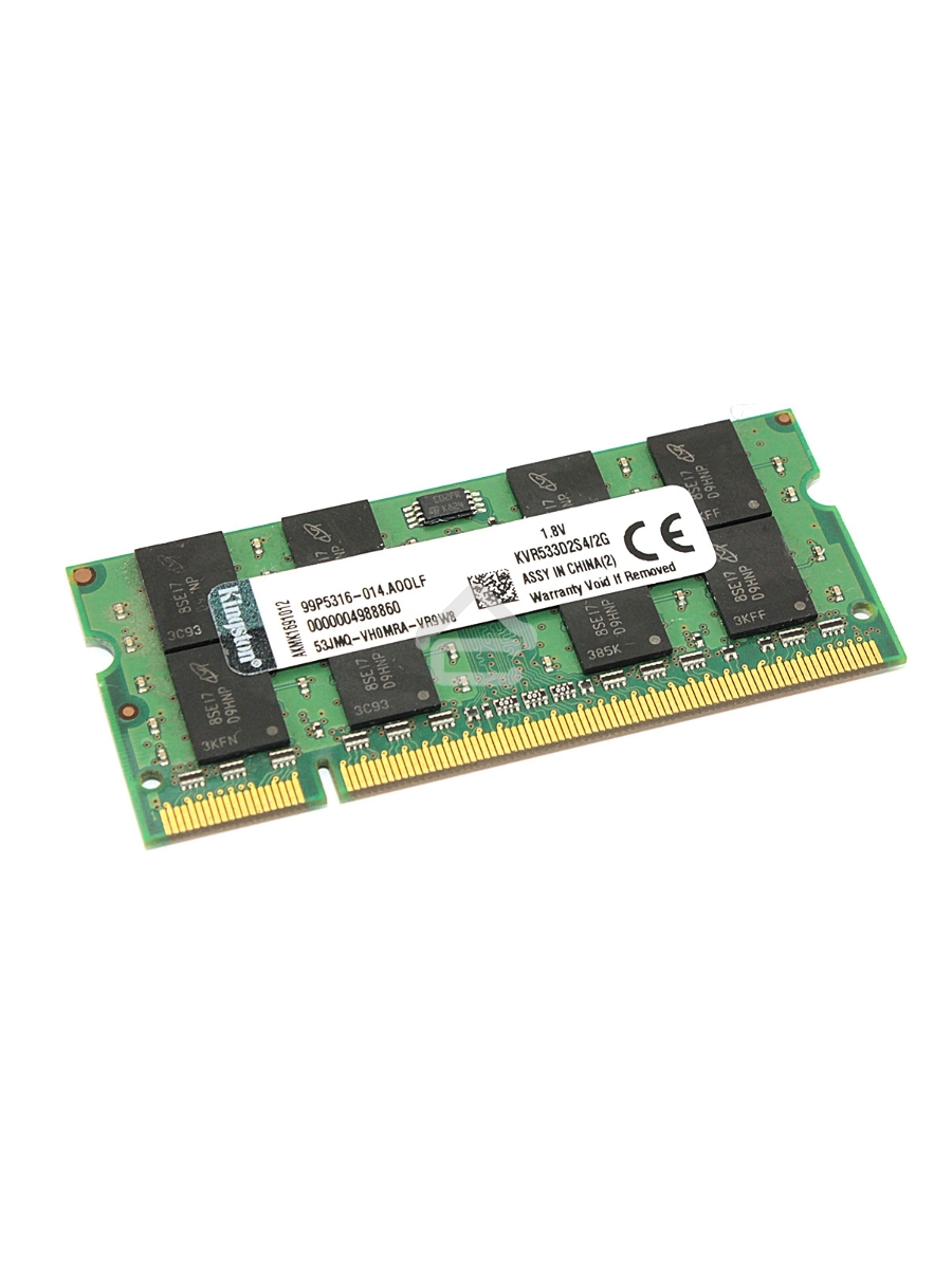 Оперативная память Kingston ValueRAM, DDR2, 2GB (1x2 GB), 533 MHz, CL4, SO-DIMM