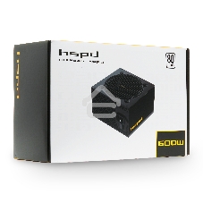 Блок питания HSPD, 600W 80 PLUS White (ATX, 2.52, Non-modular, 1x24(20+4)pin 500мм, 1xCPU 8(4+4)pin 550мм, 1xPCIe*2 8(6+2)pin 500+150мм, 2xSATA*3 400+150+150мм, 1xMOLEX4pin*3 400+150+150мм, Active, 120x120мм, 150x140x86мм, APFC, OVP, UVP, SCP, OPP, NLO, S