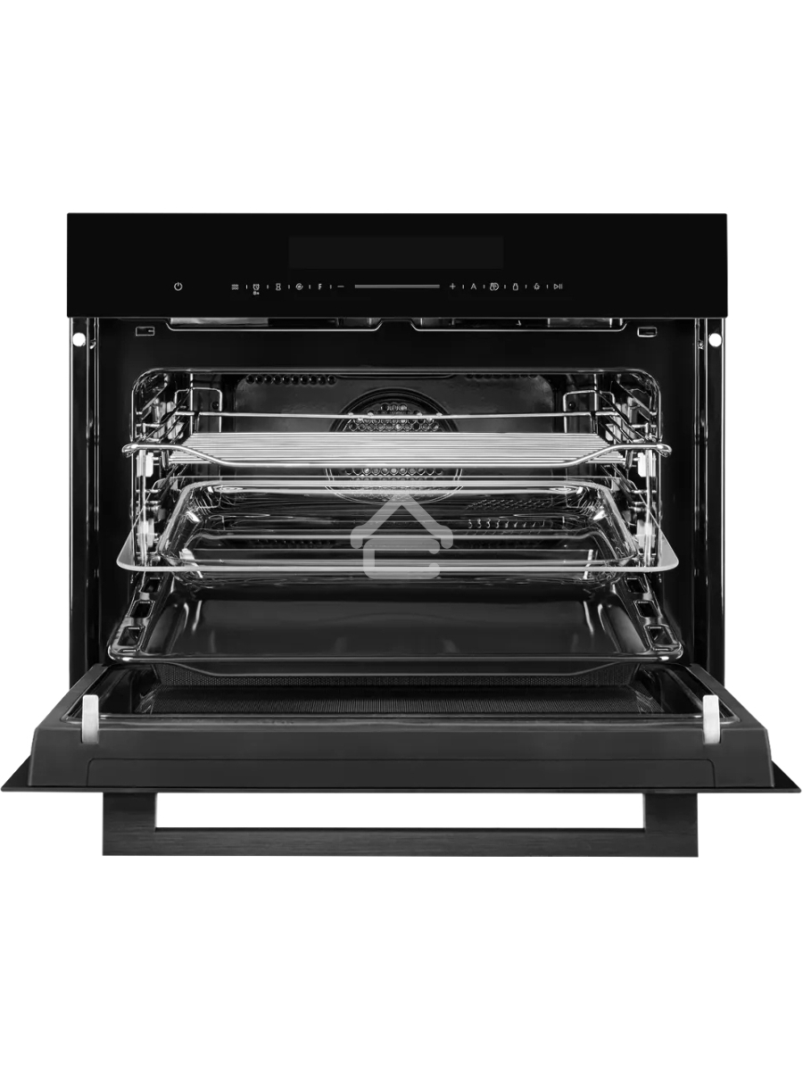 Встраиваемый духовой шкаф Kuppersberg KHT 616 Black компактный, ШхВхГ: 59.5х45.4х56.5 см, 50 л, А+, гидролизная очистка, черный цвет