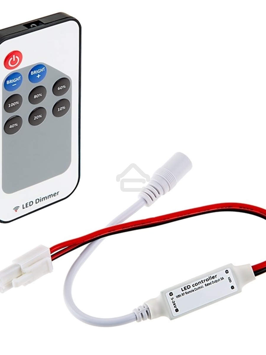 Мини диммер радио LED (RF) с пультом Д/У 72 W/144 W, 9 кнопок