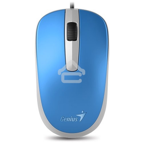 Мышь проводная Genius DX-120 голубой, 1000 dpi, USB, кнопки - 3