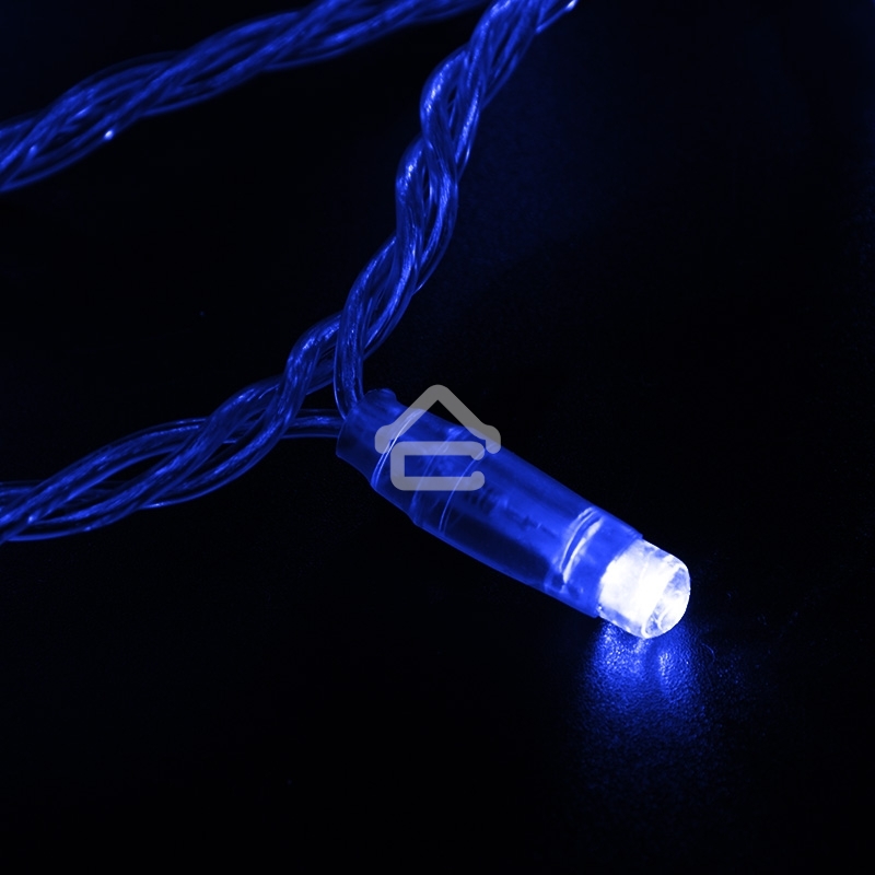 Гирлянда Neon-night Нить 10м, с эффектом мерцания, прозрачный ПВХ, 24В, синий