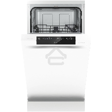 Посудомоечная машина, Gorenje GS531E10W, белая с черным, 44.8 см, 9 компл., 47 дБ, класс A++